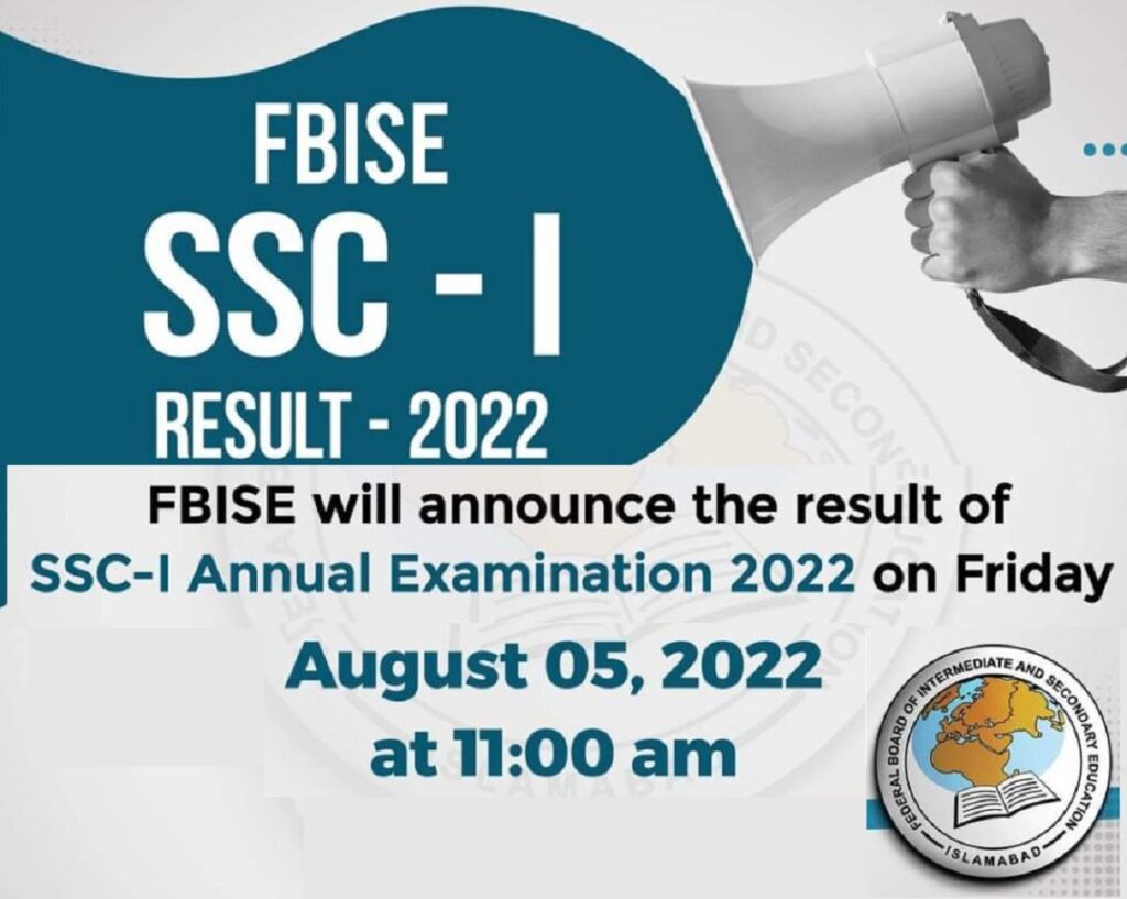 FBISE Matric Result Announced Date 2022 SSC 1 Result Date and Time